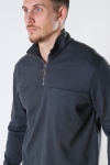 ONLY & SONS ONSOXLEY REG 1/4 ZIP HIGHNECK SWEAT Grey Pinstripe