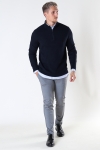 ONLY & SONS WEB LIFE STRUCTURE HALF ZIP KNIT Dark Navy