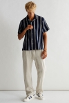 Woodbird Hale Striped Shirt Navy