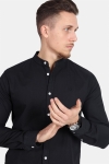 Kronstadt Johan Oxford Henley Dyed Shirt Black