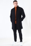 Jack & Jones MELTON WOOL COAT Black