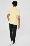 Selected Aro S/S Embroidery Polo Shirt W Noos Mellow Yellow