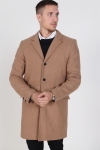 Only & Sons Julian Solid Wool Wool coat Camel