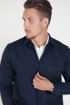 Selected LooseLars Overshirt LS Dark Sapphire