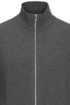 Jack & Jones Emil Knit Zip Cardigan Dark Grey Melange