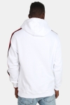 Urban Classics TB2085 Stripe Shoulder Hoodie White/Black/Fire Red