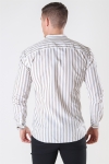 Only & Sons Matthew LS Stripe Manderine Shirt Chinchilla