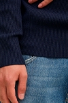 Jack & Jones PERFECT KNIT HALF ZIP Maritime Blue