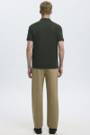 Selected Fave Zip Polo SS Deep Forest