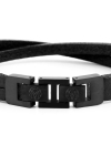 Lucleon Læder Armbånd Black