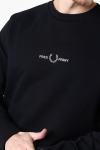 Fred Perry EMBROI SWEATSHIRT 102 Black