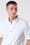 Only & Sons Slub SS Linen Look Shirt White