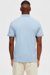 Selected Fave Zip Polo SS Cashmere Blue