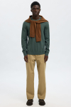 Selected Tray LS Merino Knit Crew Neck Deep Forest