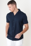 Solid Brando Poplin Shirt SS Insignia blue