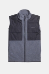 Woodbird Strukt Fleece Vest Dark Grey