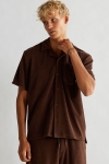 Woodbird Mays Towel Shirt Brown