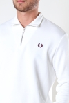 Fred Perry HALF ZIP SWEATSHIRT 129 Snow White