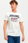 Jack & Jones JJELOGO TEE SS O-NECK 2 COL SS23 SN Cloud Dancer