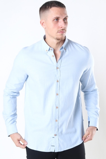 Johan Diego Cotton Shirt Light Blue