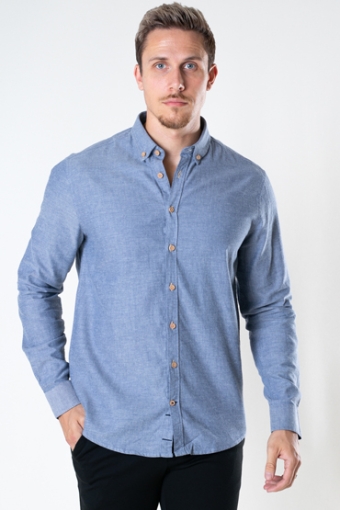 Johan Diego Cotton Shirt Light Navy