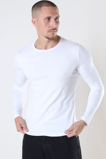 Muscle Fit LS T-shirt White