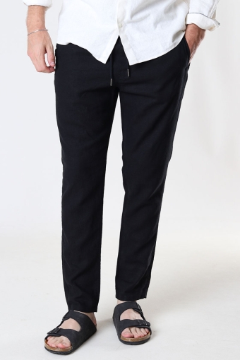 TAIZ LINEN PANTS True Black