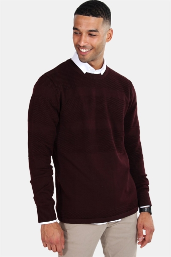 Hannes Knit Bordeaux Melange