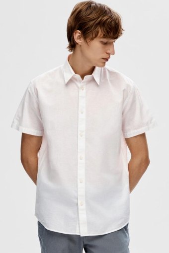 Regular New Linen Shirt SS White