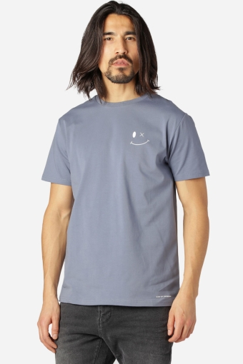 Patrick Organic Tee Dusty Blue