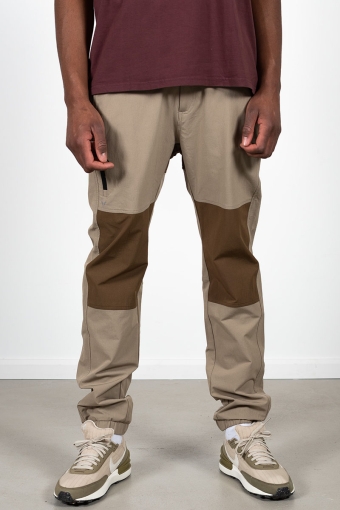 Hayden Block Pants Khaki / Brown