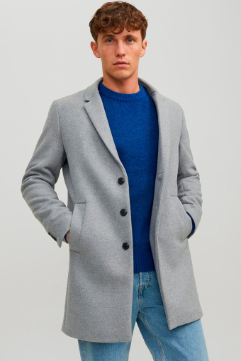 MOULDER WOOL COAT Light Grey