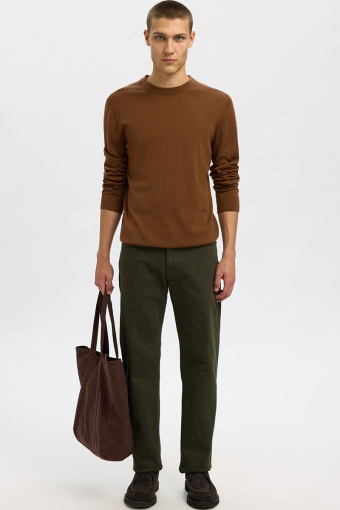 Tray LS Merino Knit Crew Neck Soft Silt