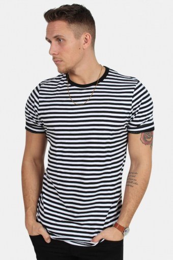 T-shirt Striped Black/White