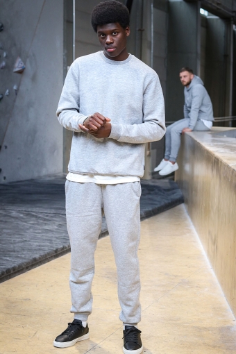 Relaxed Fit Hoodie - Light gray melange/BD - Men