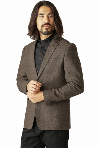 Santos Wool Blazer Brown Mix