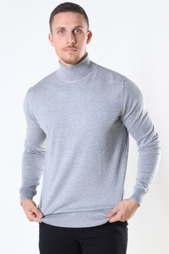 Potter Rullekrave Strik Light Grey Mix