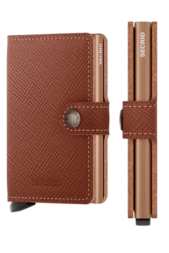 Miniwallet Saffiano Caramel
