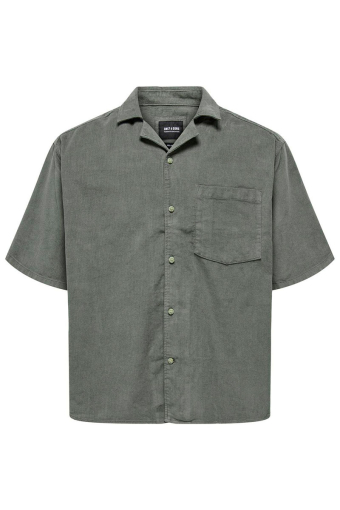 Alfi Relax Cord SS Shirt Castor Gray