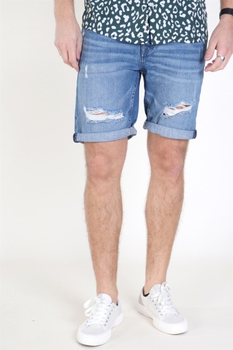 Ply Damage Shorts Blue Denim