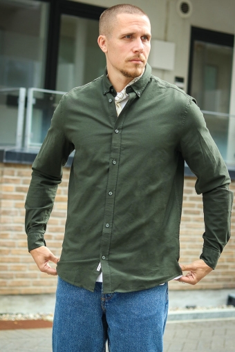 Val Oxford Stretch Shirt LS Rosin