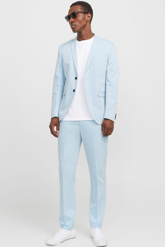 Premium Franco Slim Fit Suit Chambray Blue