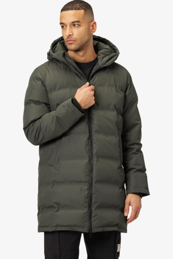 Birk Long Jakke Beetle Green