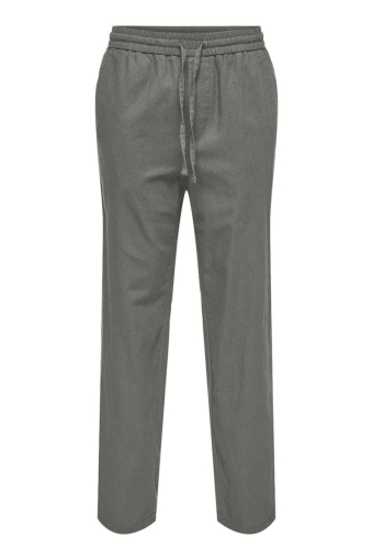 Sinus Loose Cotton Linen Pants Olive Night