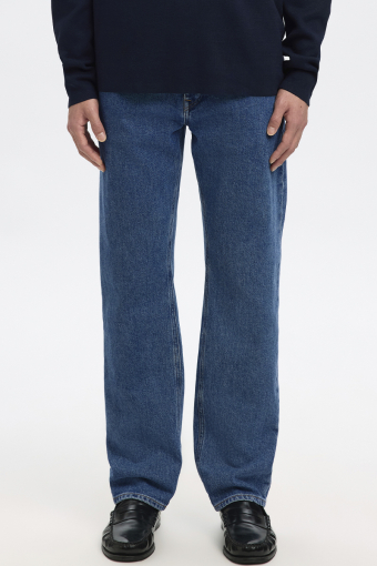 Ben Kori Straight Fit Jeans Medium Blue Denim
