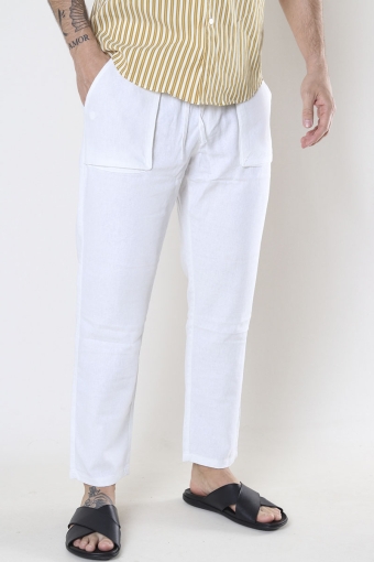 AMAZING OVERSIZED LINEN MIX QUIRKY POCKETS LONG TROUSERS*TAUPE*AKH GERMANY*L-XL
