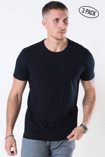 New Pima T-shirt 3-Pack Black
