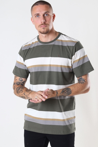 Bradley Cotton Tee Army Stripes