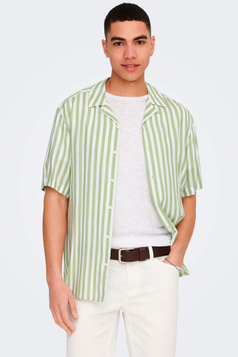 WAYNE SS VISCOSE SHIRT Swamp