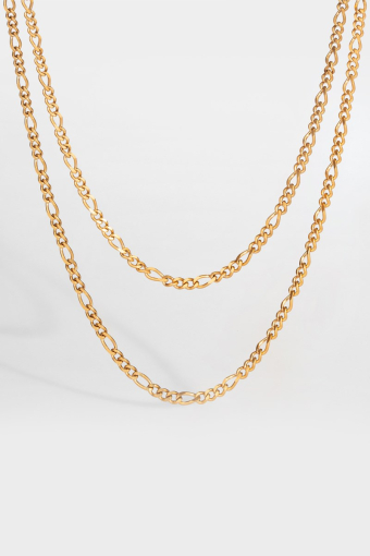 Double Antique Ketting Guldtonet